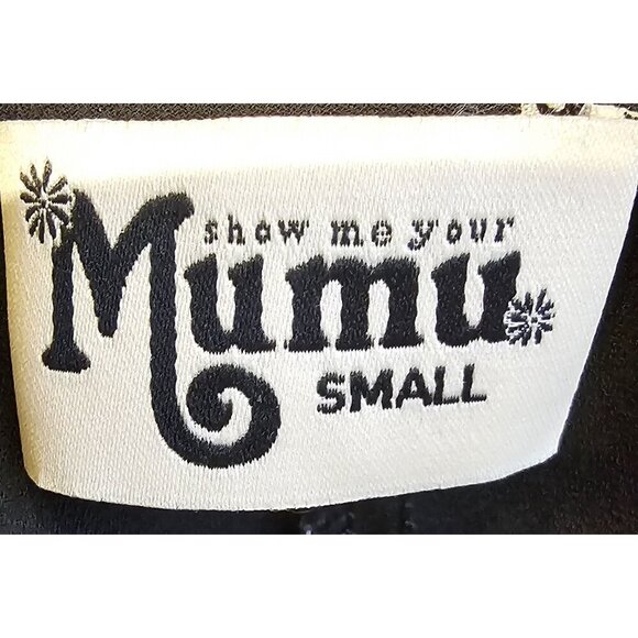 Show Me Your Mumu Hazel Ruffle Top Black Off-The-Shoulder Small - Picture 3 of 6